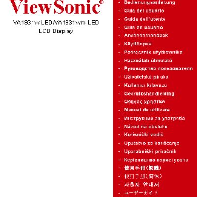 VIEWSONIC VA1931w-LED
