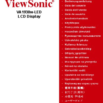 VIEWSONIC VA1938w-LED