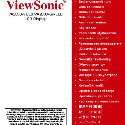 VIEWSONIC VA2038w-LED