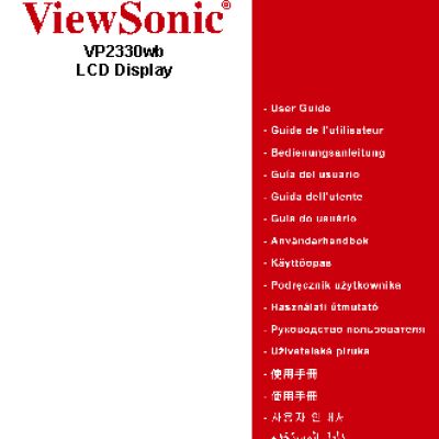 VIEWSONIC VP2330wb