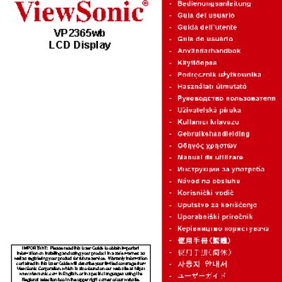 VIEWSONIC VP2365wb