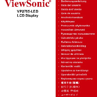 VIEWSONIC VP2765-LED