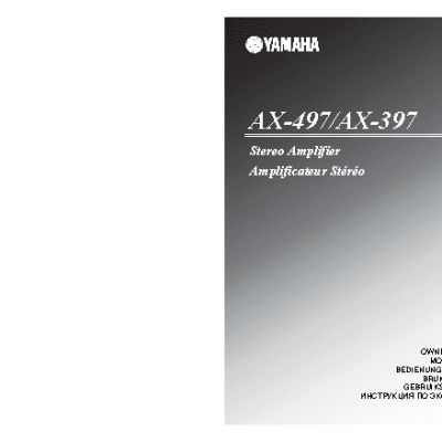 YAMAHA AX-397 / AX-497