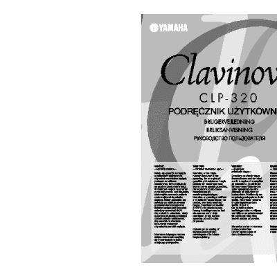 YAMAHA CLP-320 Clavinova