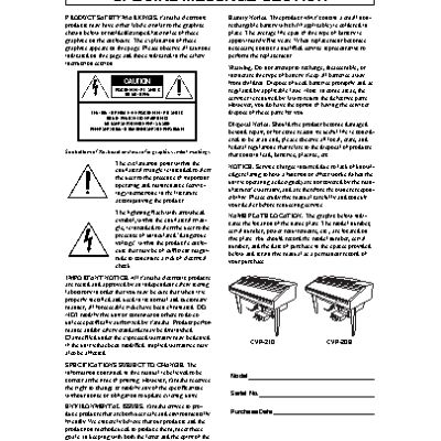YAMAHA CVP-208 Clavinova
