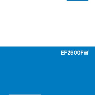 YAMAHA EF2600FW (2012)