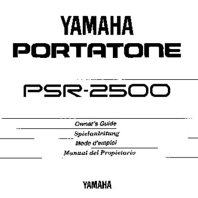 YAMAHA PSR-2500