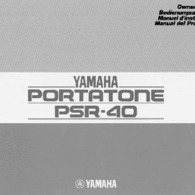 YAMAHA PSR-40
