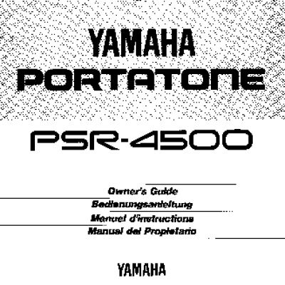 YAMAHA PSR-4500
