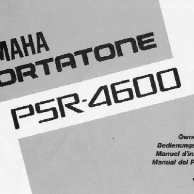 YAMAHA PSR-4600