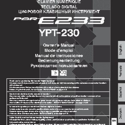 YAMAHA PSR-E233 / YPT-230