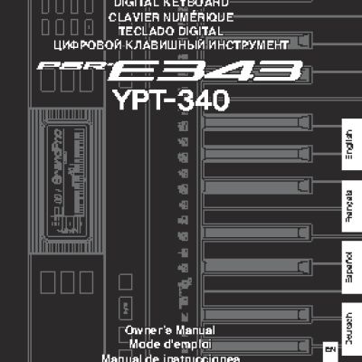 YAMAHA PSR-E343 / YPT-340
