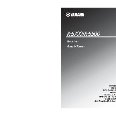YAMAHA R-S500 / R-S700
