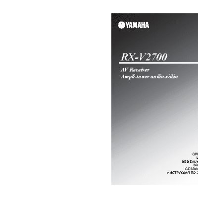 YAMAHA RX-V2700