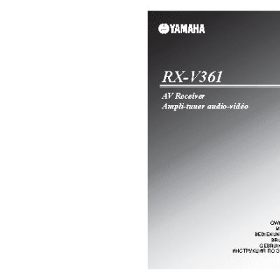 YAMAHA RX-V361