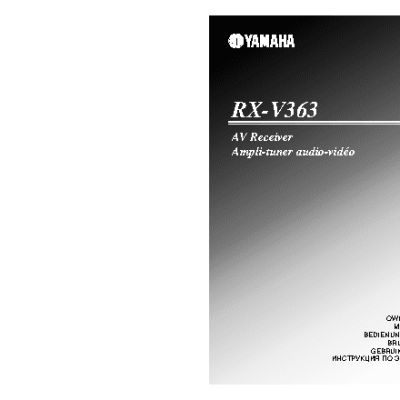 YAMAHA RX-V363
