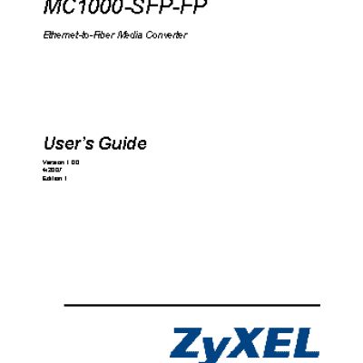ZYXEL MC1000-SFP-FP