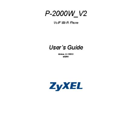 ZYXEL P-2000W_V2