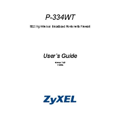 ZYXEL P-334WT EE