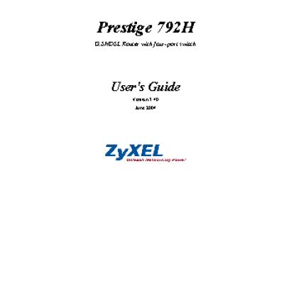 ZYXEL P-792H EE