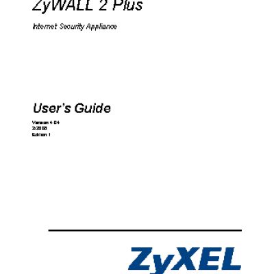 ZYXEL ZyWALL 2 Plus