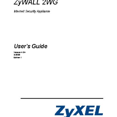 ZYXEL ZyWALL 2WG EE