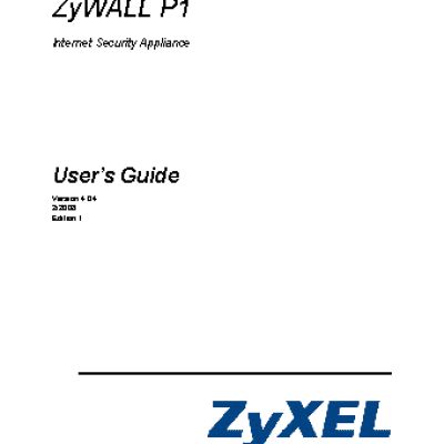 ZYXEL ZyWALL P1